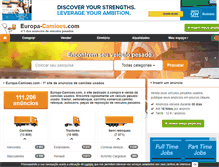 Tablet Screenshot of europa-camioes.com